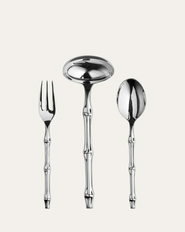 Bali 3-Piece Serving Set, Mirror